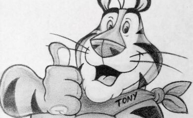 tony the tiger coloring page